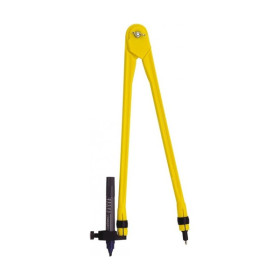 WONDAY - Compas à Tableau Plastique Jaune - 35 cm