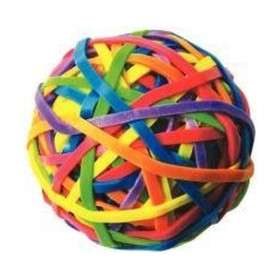 WONDAY - Boule d'Élastiques Fluo - 38 x 3 mm - 70 g
