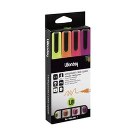 WONDAY - Marqueurs Craie Liquide Fun - Pointe 4 mm - Set de 4