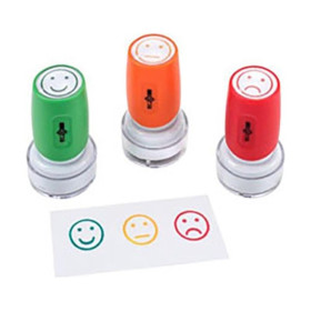 WONDAY - Tampons de Notation Mood Pré-Encrés Ø16mm (Lot de 3)