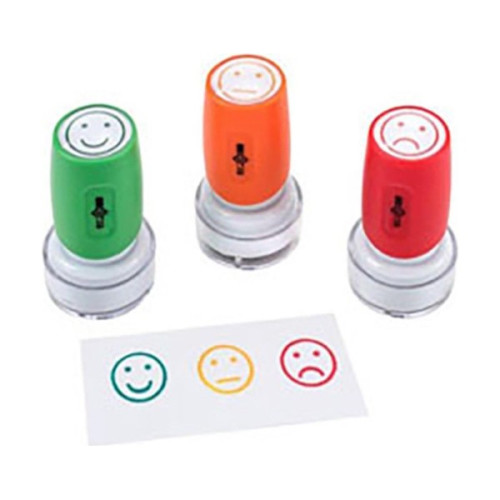 WONDAY - Tampons de Notation Mood Pré-Encrés Ø16mm (Lot de 3)