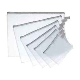 WONDAY - Pochette Zippée PVC Renforcé Semi-Transparente