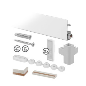 STAS - Cliprail - Kit Cimaise Complet - Blanc - 150cm