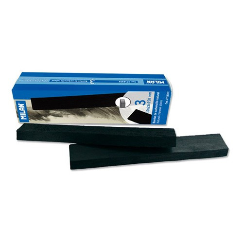 MILAN - Box of 3 Natural Charcoal Sticks