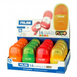 MILAN - Taille-Crayon & Gomme - "Fluo"