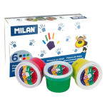 MILAN - Peinture Doigts - Pochette de 6 Flacons de 100ml