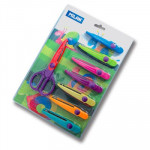 MILAN - Zigzag Scissors - With 8 Interchangeable Blades - Blister Packed