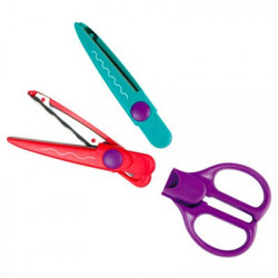 MILAN - Zigzag Scissors - With 8 Interchangeable Blades - Blister Packed