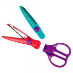 MILAN - Zigzag Scissors - With 8 Interchangeable Blades - Blister Packed
