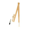 WONDAY - Compas à Tableau Bois Naturel 40cm - Ventouse V1