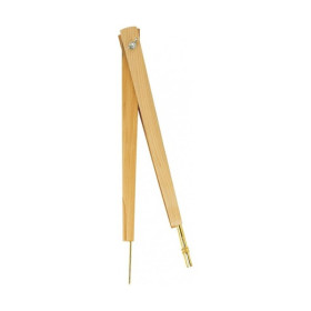 WONDAY - Compas à Tableau Bois Naturel 40cm - Pointe Sèche