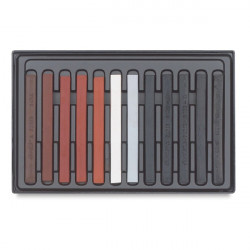 Conté à Paris - 12 Carrés Esquisse - 12 Carrés Assortis - Assortiment