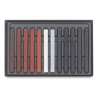 Conté à Paris - 12 Sketching Crayons - 12 Assorted Carré Crayons - Assortment