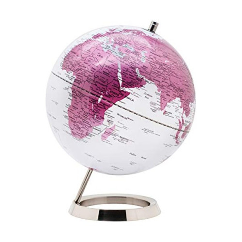 WONDAY - Globe Terrestre Lumineux LED 25cm - Rose