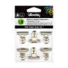 WONDAY - Pinces Bulldog Métal Nickelé 30mm (lot de 6)