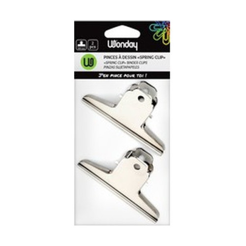 WONDAY - Metal Spring Clips 100mm (pack of 2)