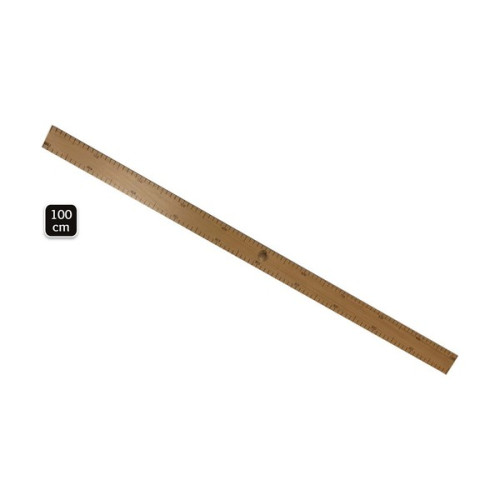 WONDAY - Règle à Tableau d'École 1m - Bois Naturel