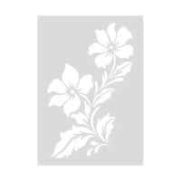 EFCO - Pochoir - Fleurs - DIN A5 - Lot de 3
