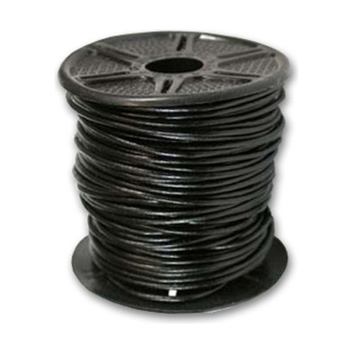 EFCO - Lacet en Cuir - Ø1,6 mm - 25 m - Noir