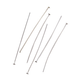 EFCO - Tiges Clou à Tête Plate - 50 X 1,5 X 0,7 mm - 100 Pièces - Argenté