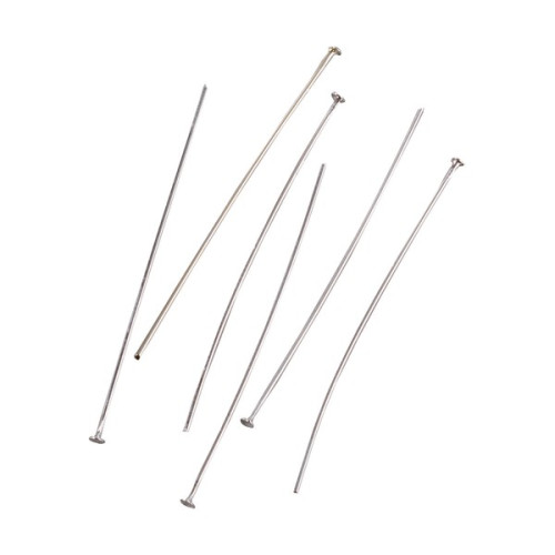 EFCO - Tiges Clou à Tête Plate - 50 X 1,5 X 0,7 mm - 100 Pièces - Argenté