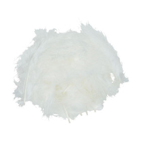 EFCO - Plumes Marabout - 100 - 120 mm - 2 g Env. 20 Pièces - Blanc