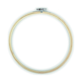 EFCO - Tambour à Broder en Bambou - avec Vis de Serrage - Ø21 cm - Naturel