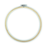EFCO - Tambour à Broder en Bambou - avec Vis de Serrage - Ø21 cm - Naturel