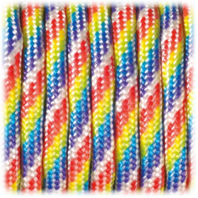 EFCO - Paracorde - Mélange de Couleurs - 4MM X 4M - 1 Pièce - Arc-en-Ciel