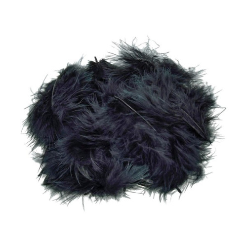 EFCO - Plumes Marabout - 100 - 120 mm - 2 g Env. 20 Pièces - Noir