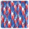 EFCO - Paracorde - Mélange de Couleurs - 4MM X 4M - 1 Pièce - Rouge / Bleu / Blanc