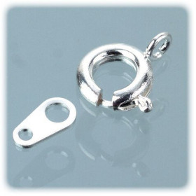 EFCO - Fermoirs à Ressort - 7 mm - 2 Pièces - Argenté