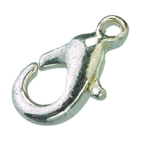 EFCO - Fermoir Mousqueton - 9 mm - 10 Pièces - Argenté