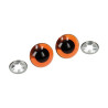 EFCO - Yeux D'animaux Sécurisés - en Plastique - 20 mm - 50 Pièces - Brun