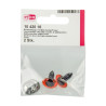 EFCO - Yeux D'animaux Sécurisés - en Plastique - 16 mm - 50 Pièces - Brun