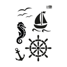 EFCO - Pochoir - Maritime - DIN A4 - Lot de 5