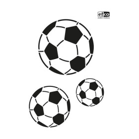 EFCO - Pochoir - Football - DIN A4 - Lot de 3