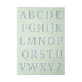 EFCO - Pochoir - Grandes Lettres - DIN A5 - Lot de 26