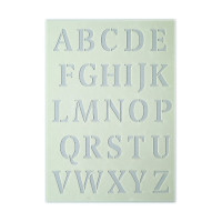 EFCO - Pochoir - Grandes Lettres - DIN A5 - Lot de 26