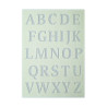 EFCO - Pochoir - Grandes Lettres - DIN A5 - Lot de 26