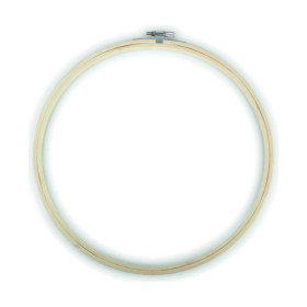 EFCO - Tambour à Broder en Bambou - avec Vis de Serrage - Ø27 cm - Naturel
