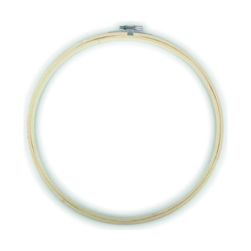 EFCO - Tambour à Broder en Bambou - avec Vis de Serrage - Ø27 cm - Naturel
