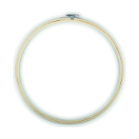 EFCO - Tambour à Broder en Bambou - avec Vis de Serrage - Ø27 cm - Naturel