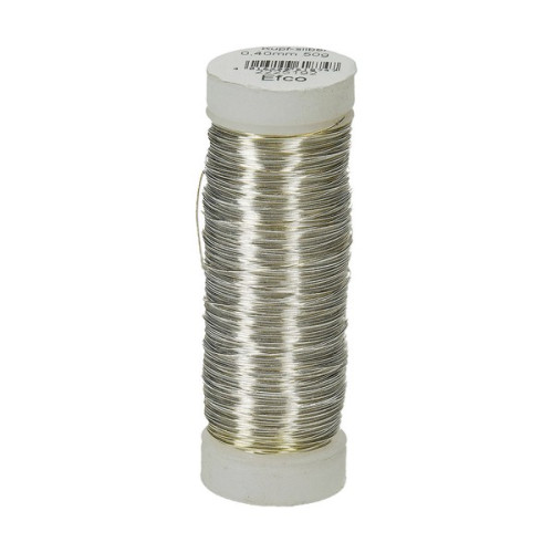EFCO - Fil en Cuivre - 0,40 mm - 50 g / Env. 40 m - Argenté