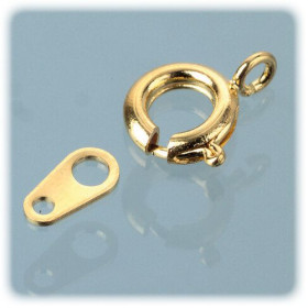 EFCO - Fermoirs à Ressort - 7 mm - 2 Pièces - Doré