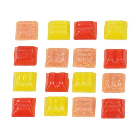 EFCO - MosaixPro - Cailloux de Verre - 10 X 10 X 4 mm - 200 g Env. 302 Pièces - Rouge Mix