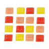 EFCO - MosaixPro - Cailloux de Verre - 10 X 10 X 4 mm - 200 g Env. 302 Pièces - Rouge Mix