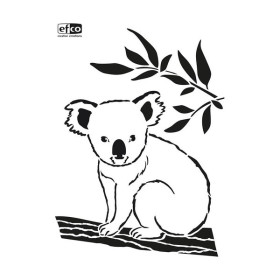EFCO - Pochoir - Koala / Eucalyptus - DIN A4 - Lot de 1