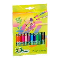 JOLLY - 12 BRUSH'N'PAINT COMBI - Feutres Double Pointe