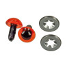 EFCO - Yeux D'animaux Sécurisés - en Plastique - 12 mm - 50 Pièces - Brun
